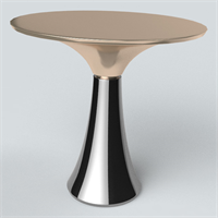 Light luxury metal edge table