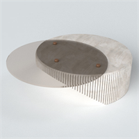 Modern glass coffee table