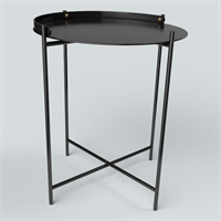 Modern metal edge table