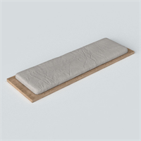 Japanese style cloth art bed end stool