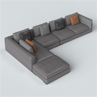 Modern cloth art corner sofa