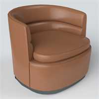 Modern leather art single person sofa