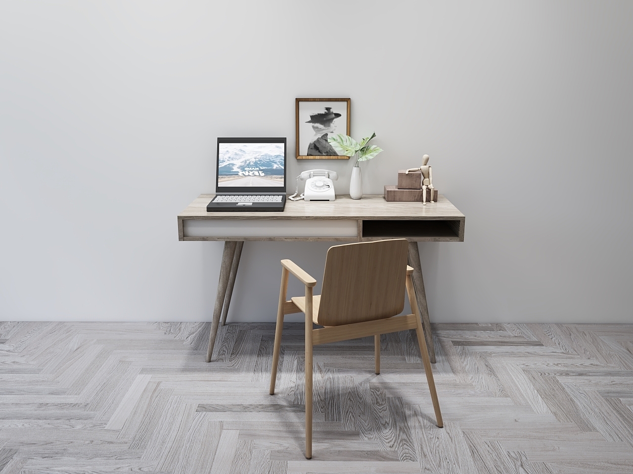 Nordic books and chairs