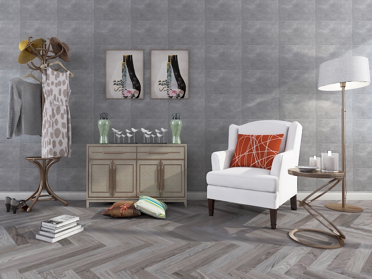 Modern decorative cabinet