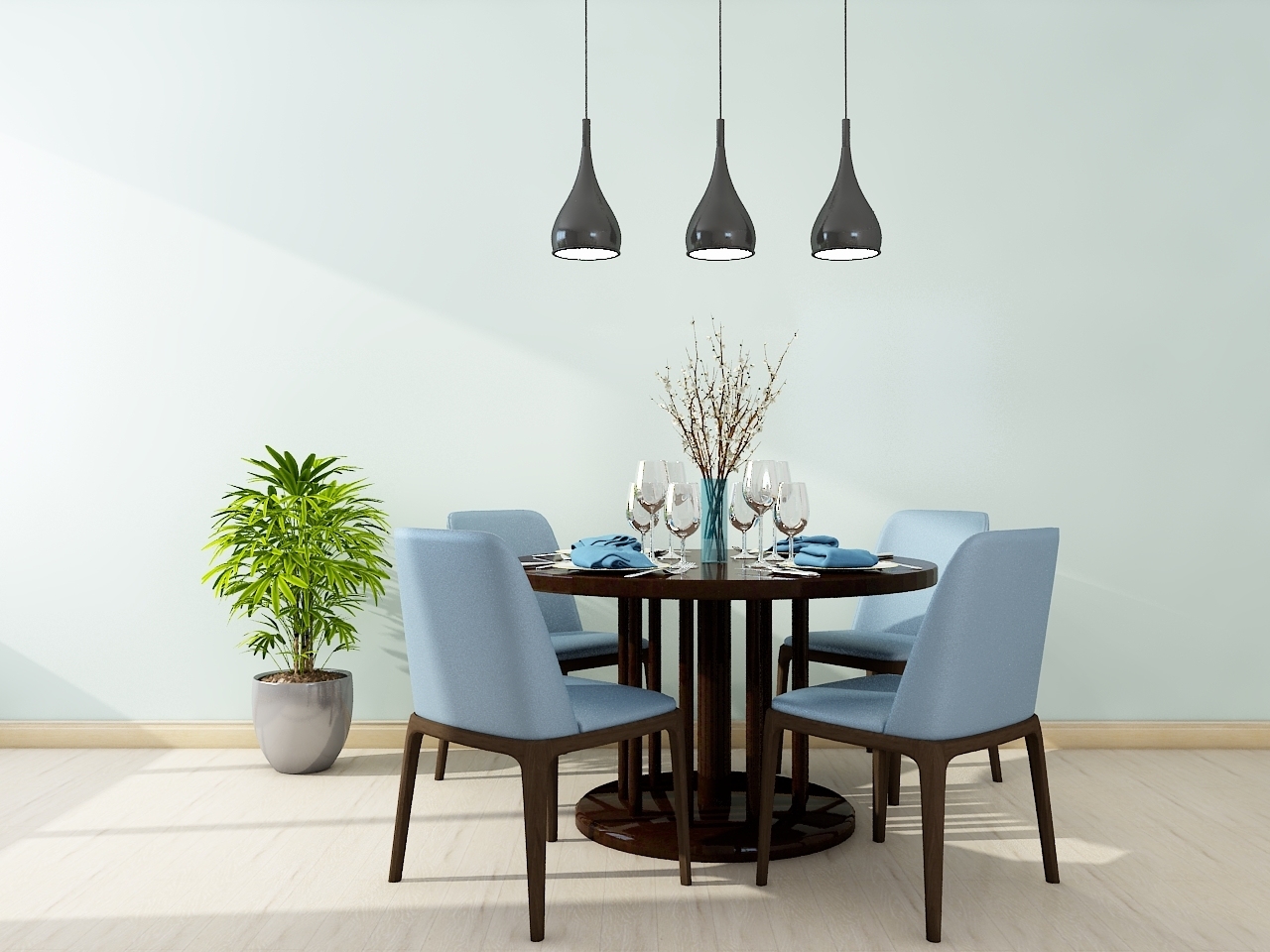 Modern dining tables and chairs