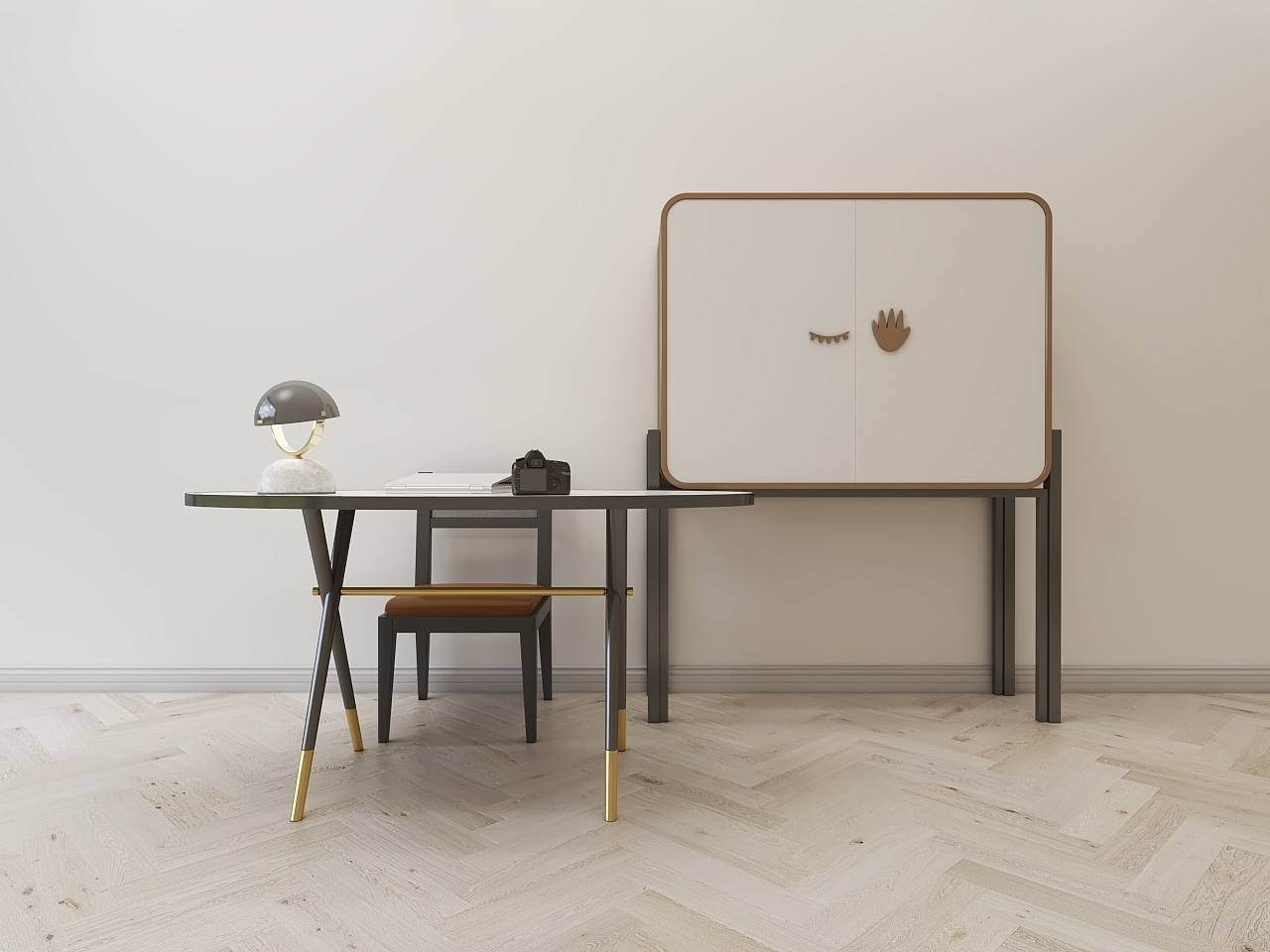 Nordic books and chairs