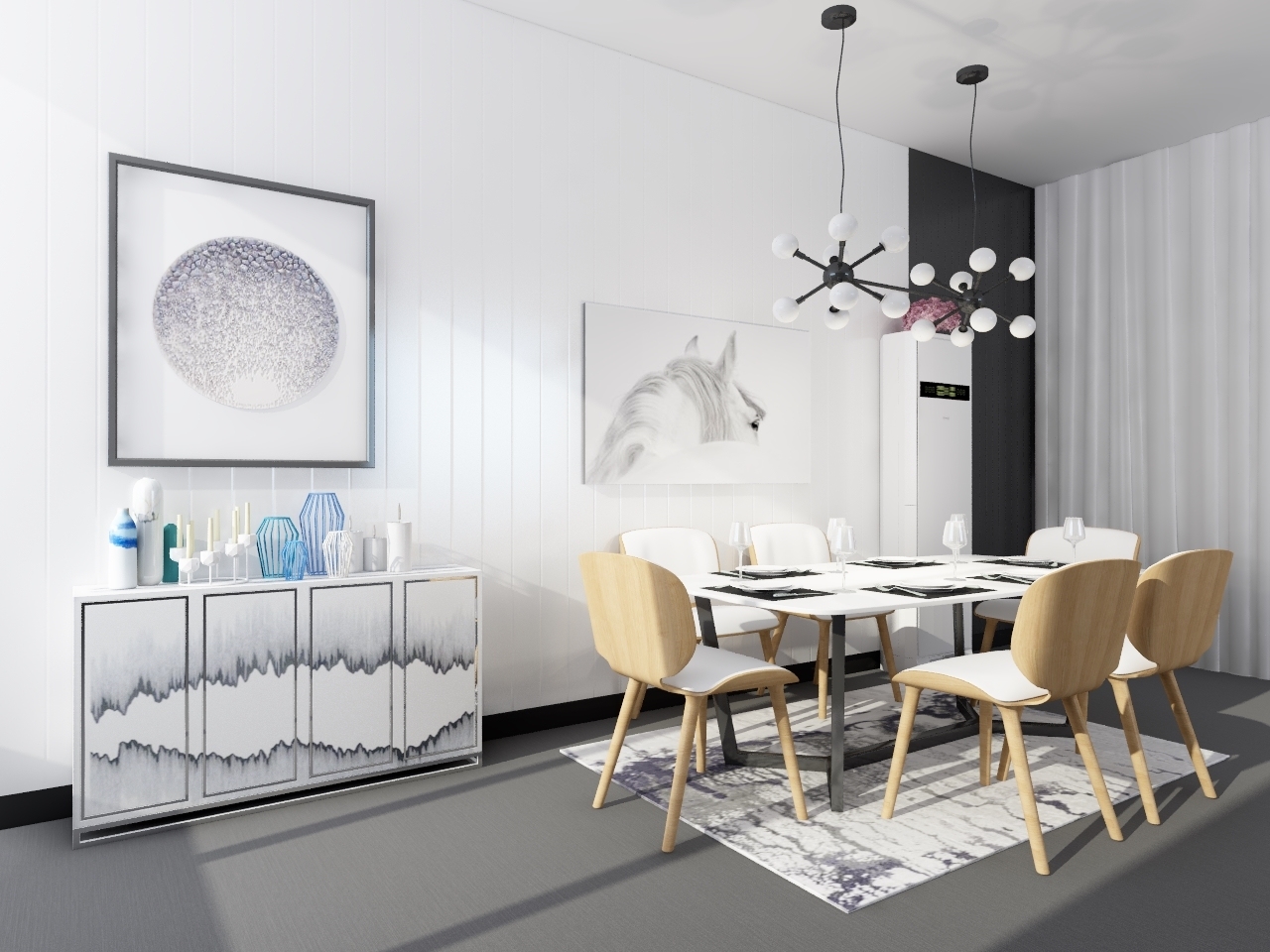 Modern dining tables and chairs
