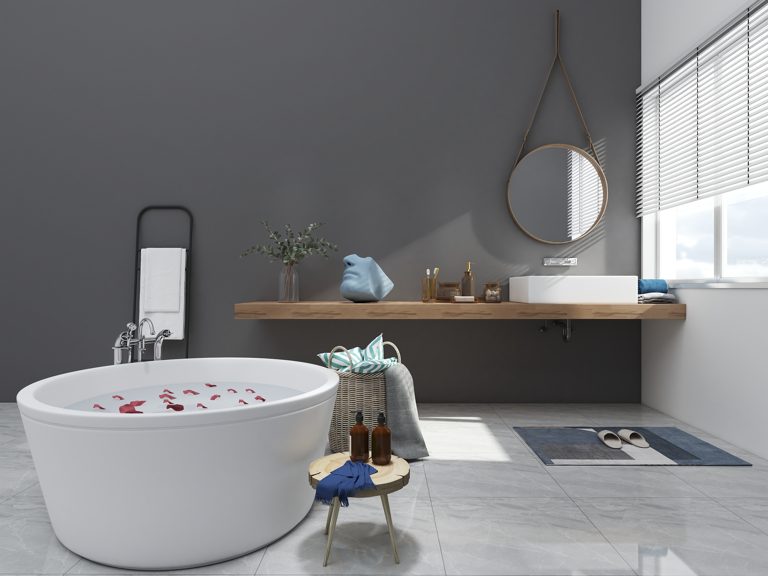 Modern bathroom combination