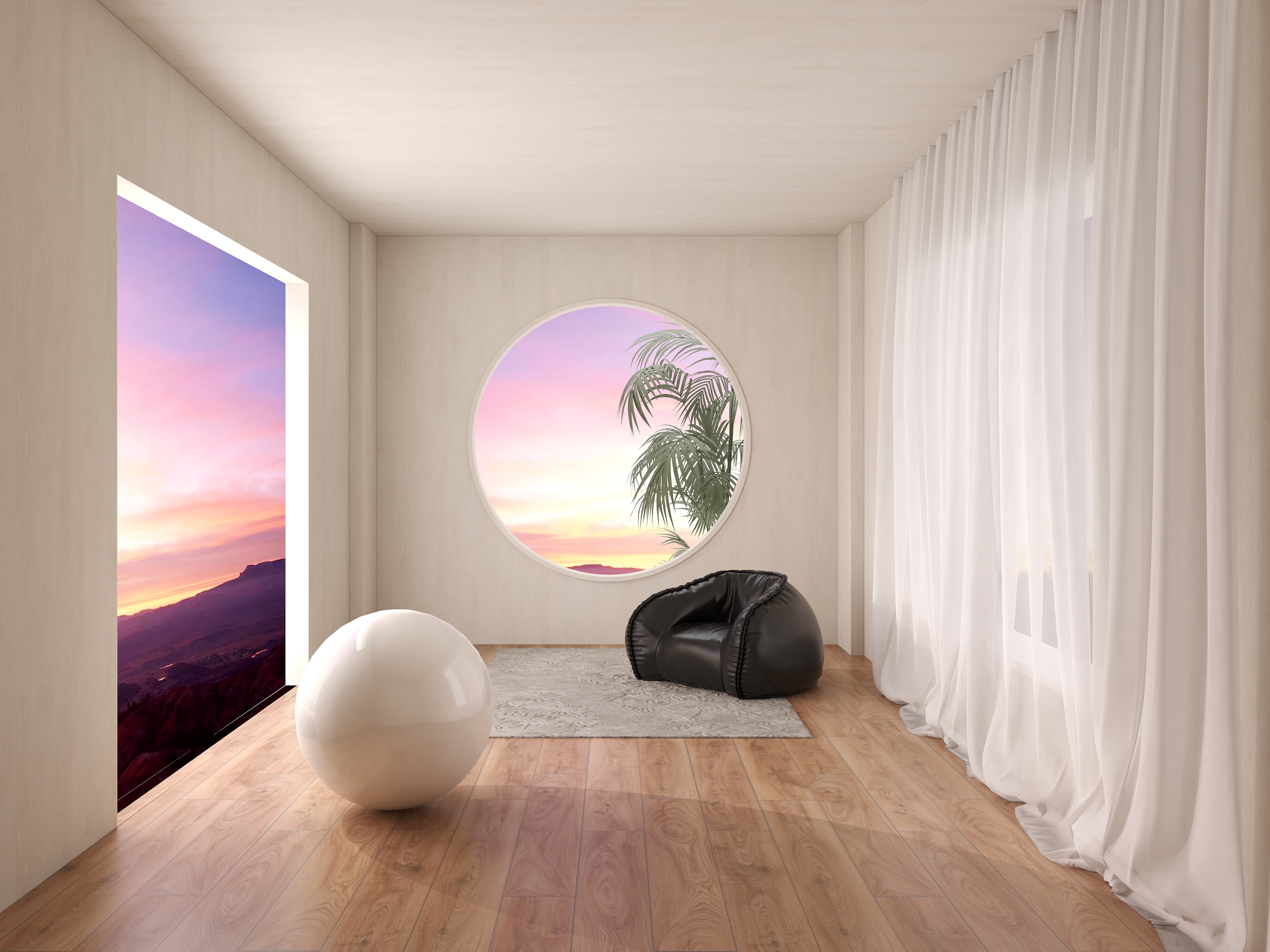 Modern lounge chair combination