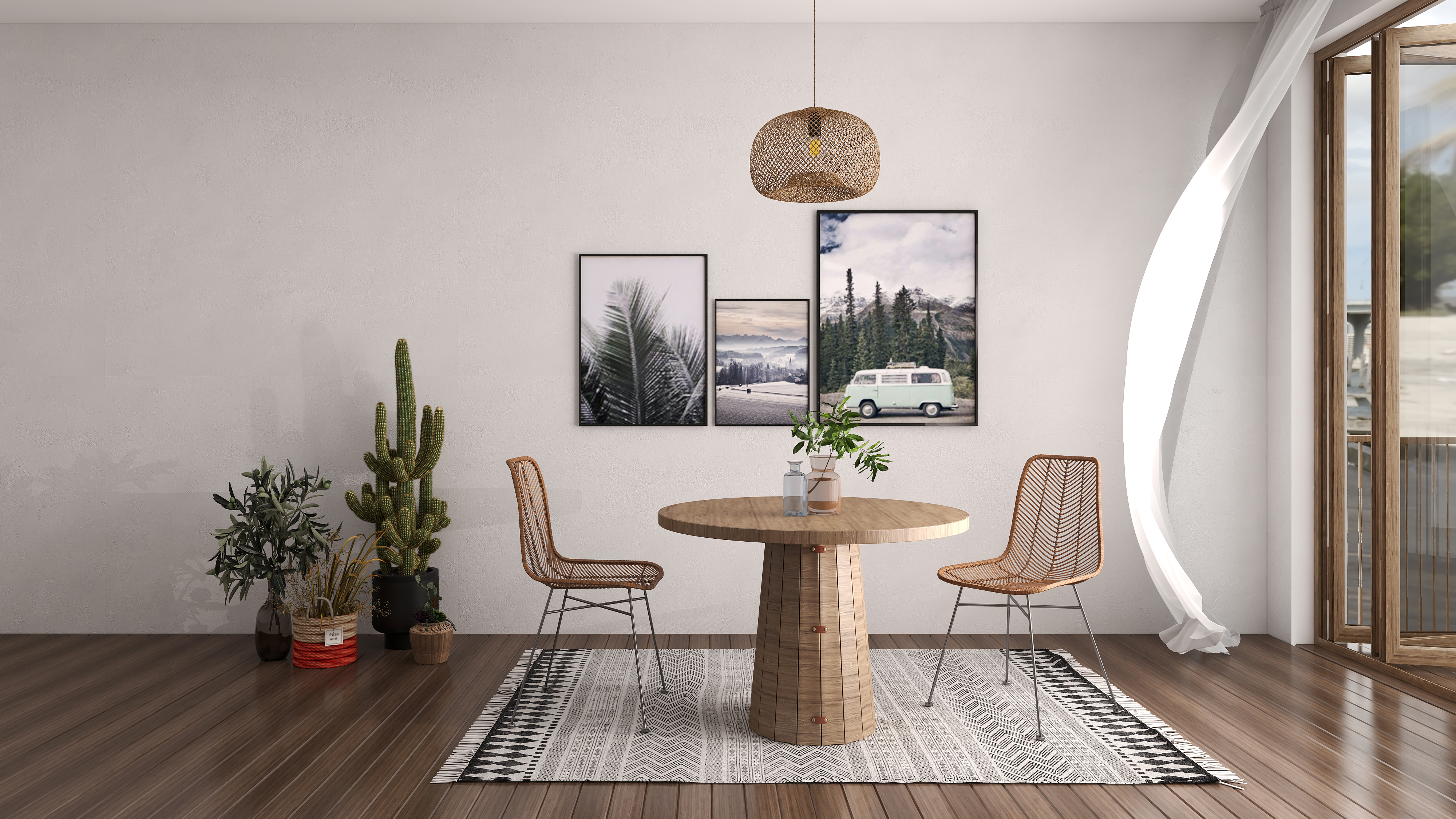 Dining table and chair combination