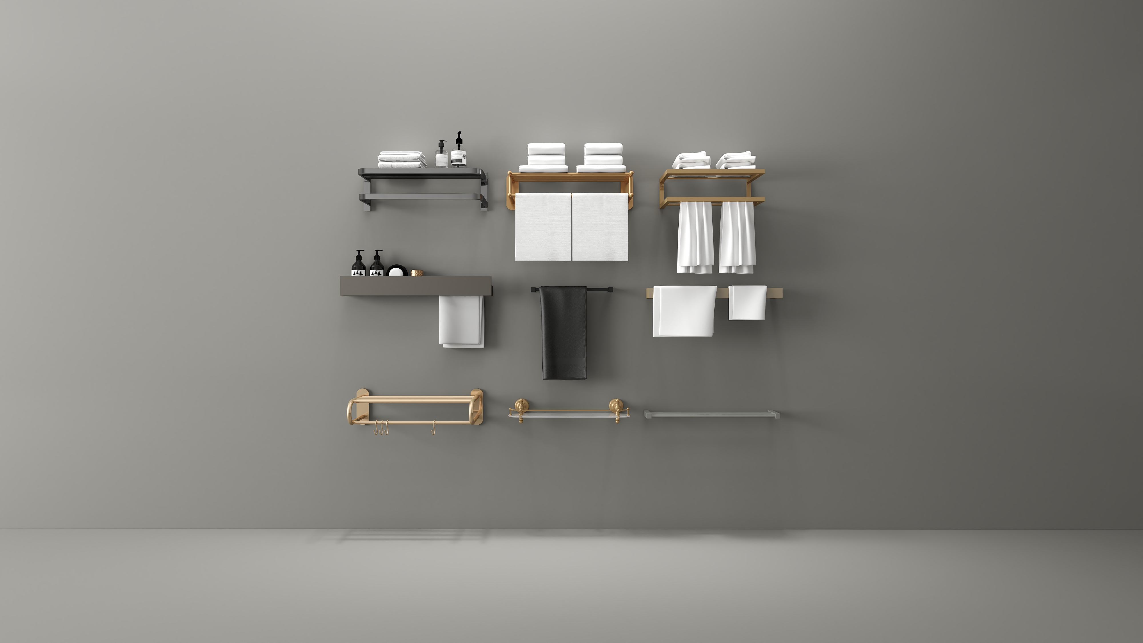 Towel rack assembly