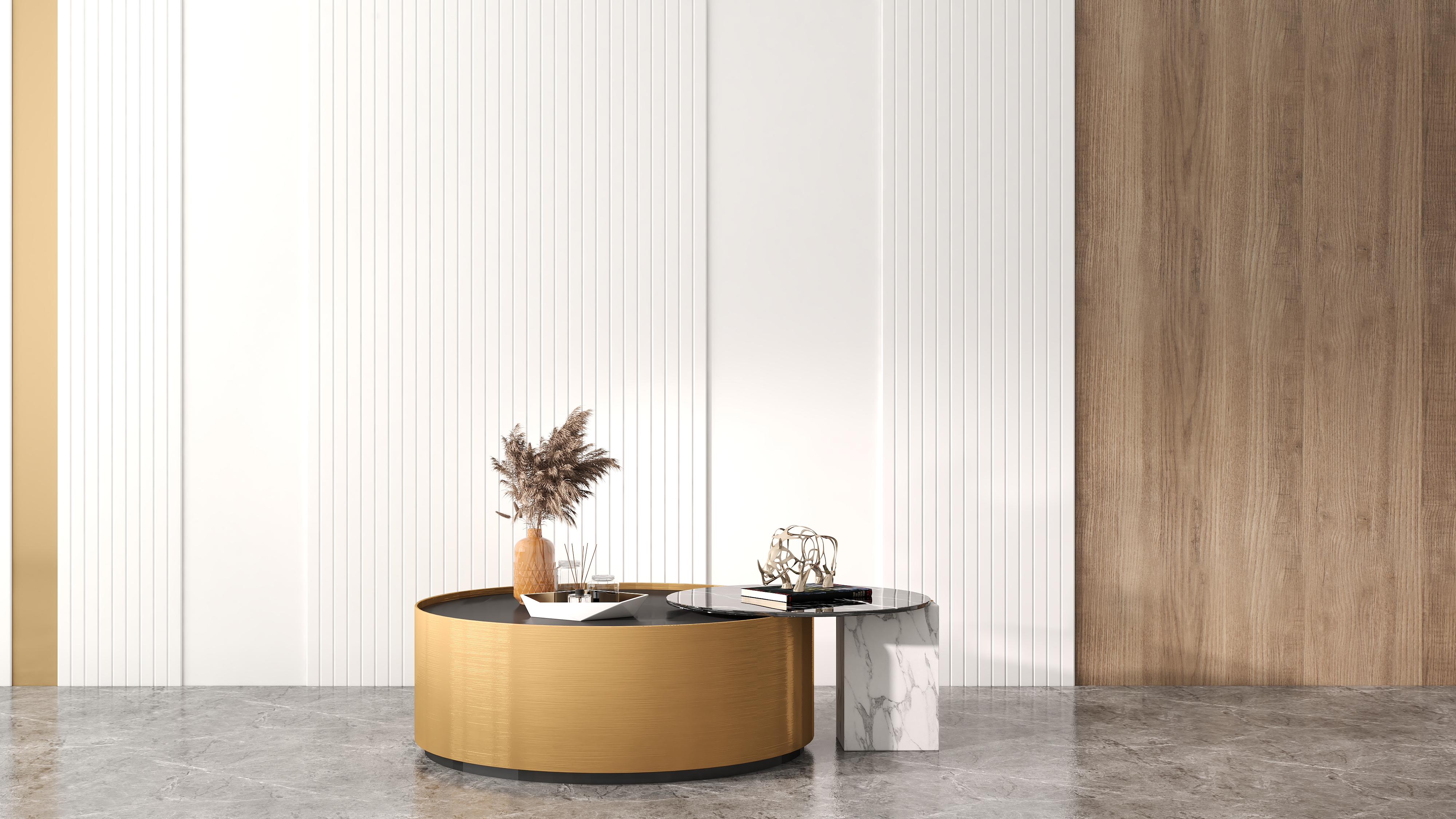 Light luxury tea table combination