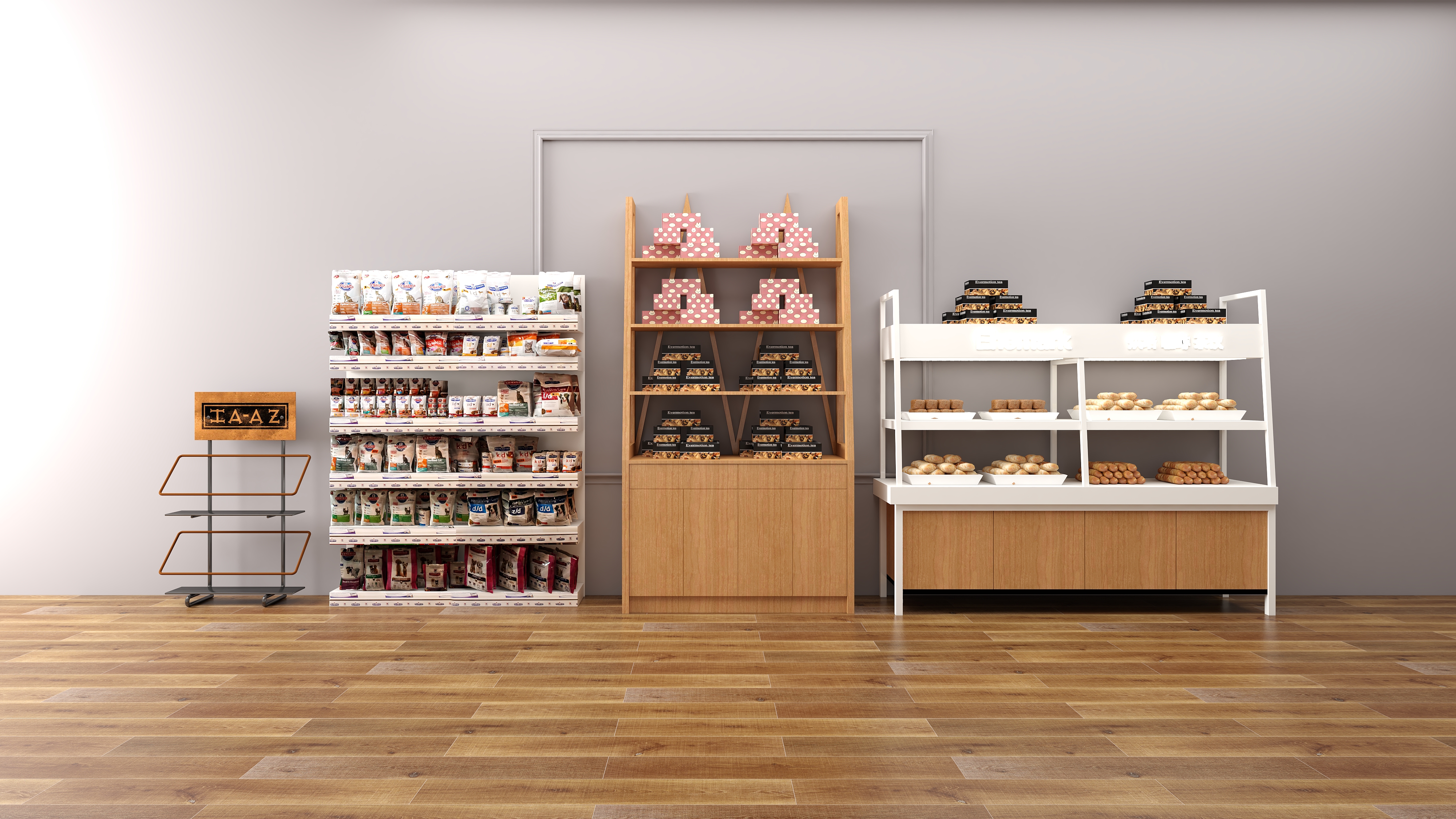 Supermarket shelf combination