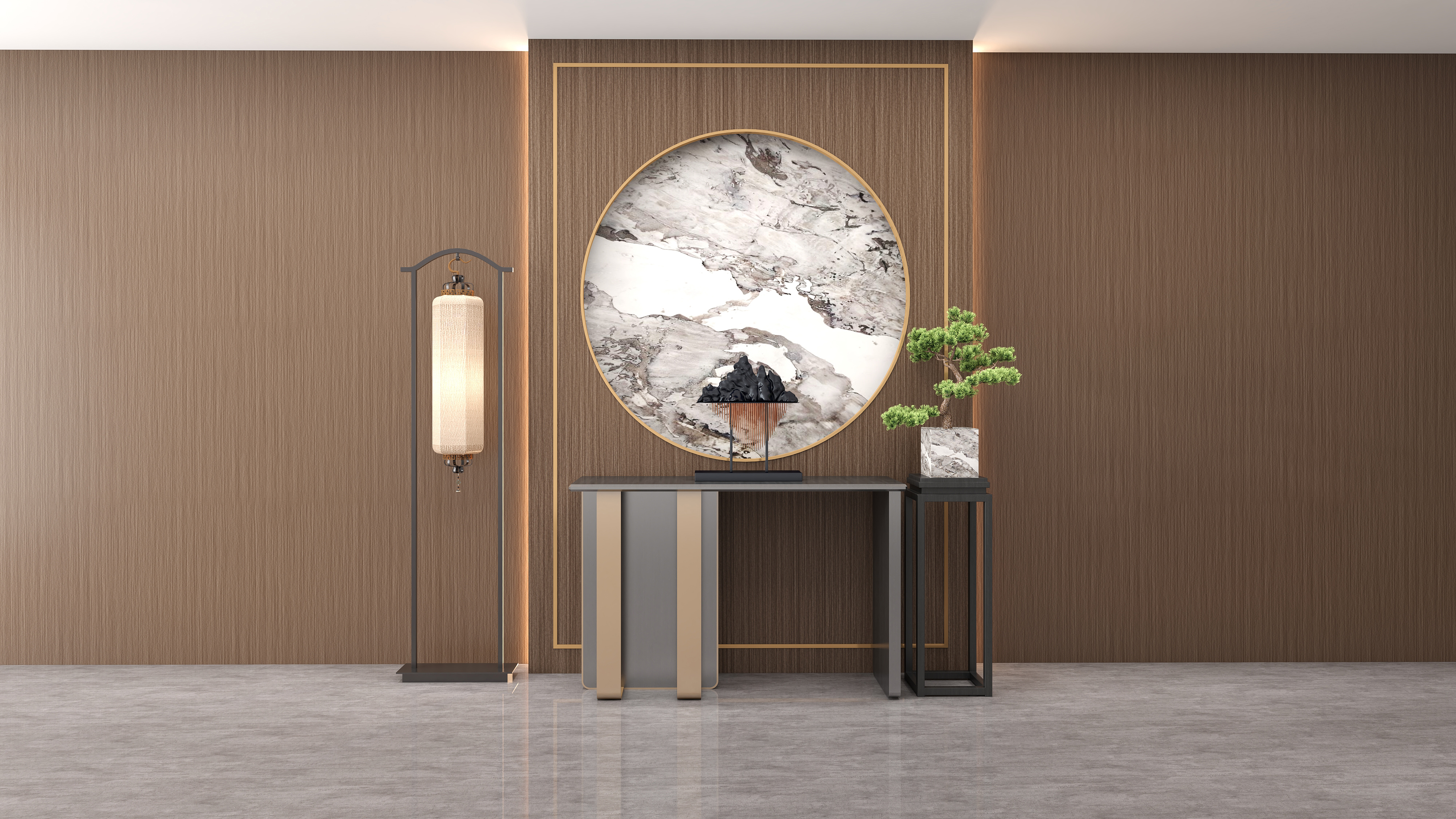 New Chinese style end scene combination
