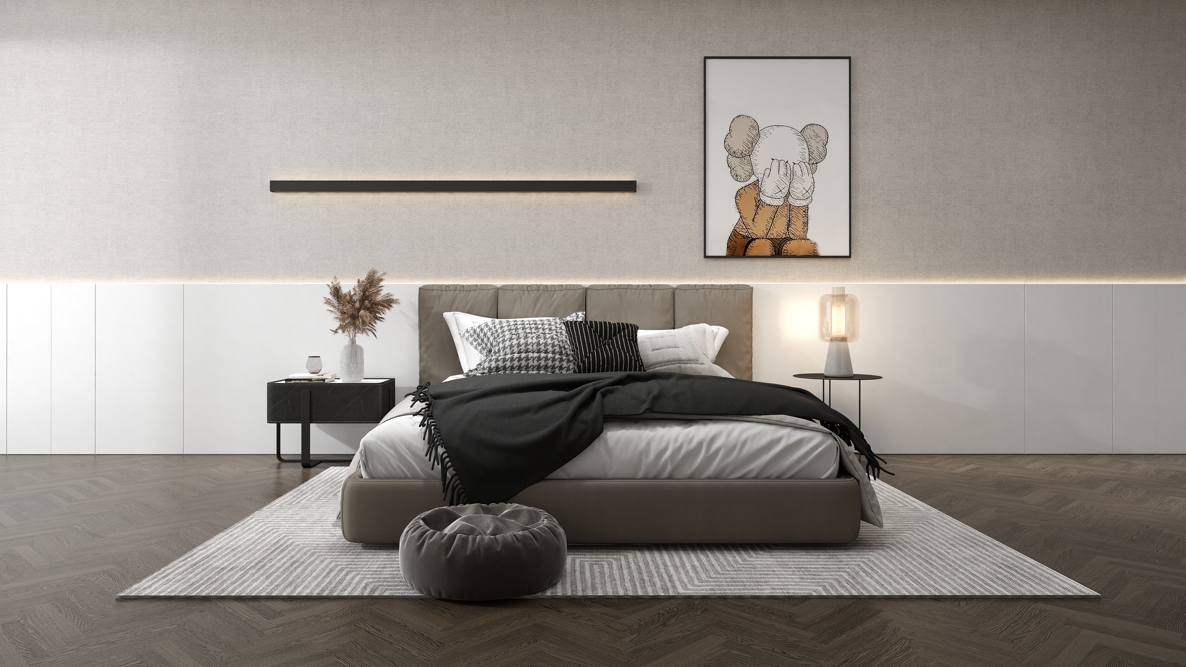 Modern bedroom combination