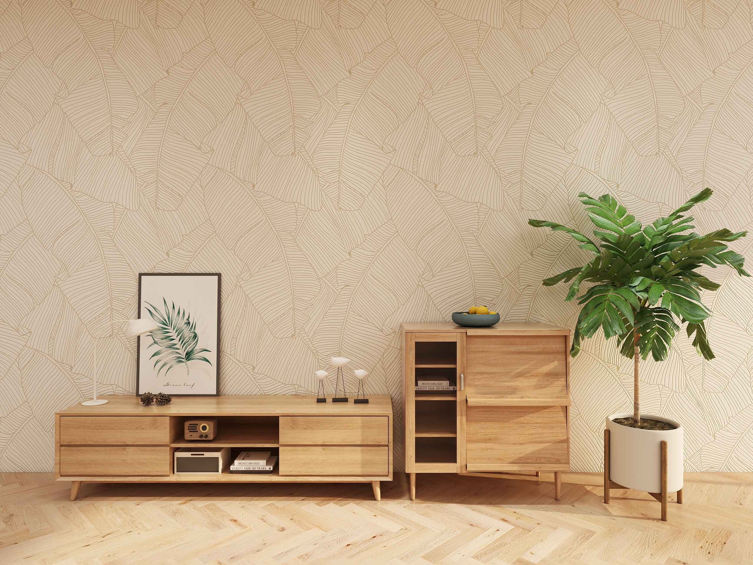 Japanese TV cabinet combination
