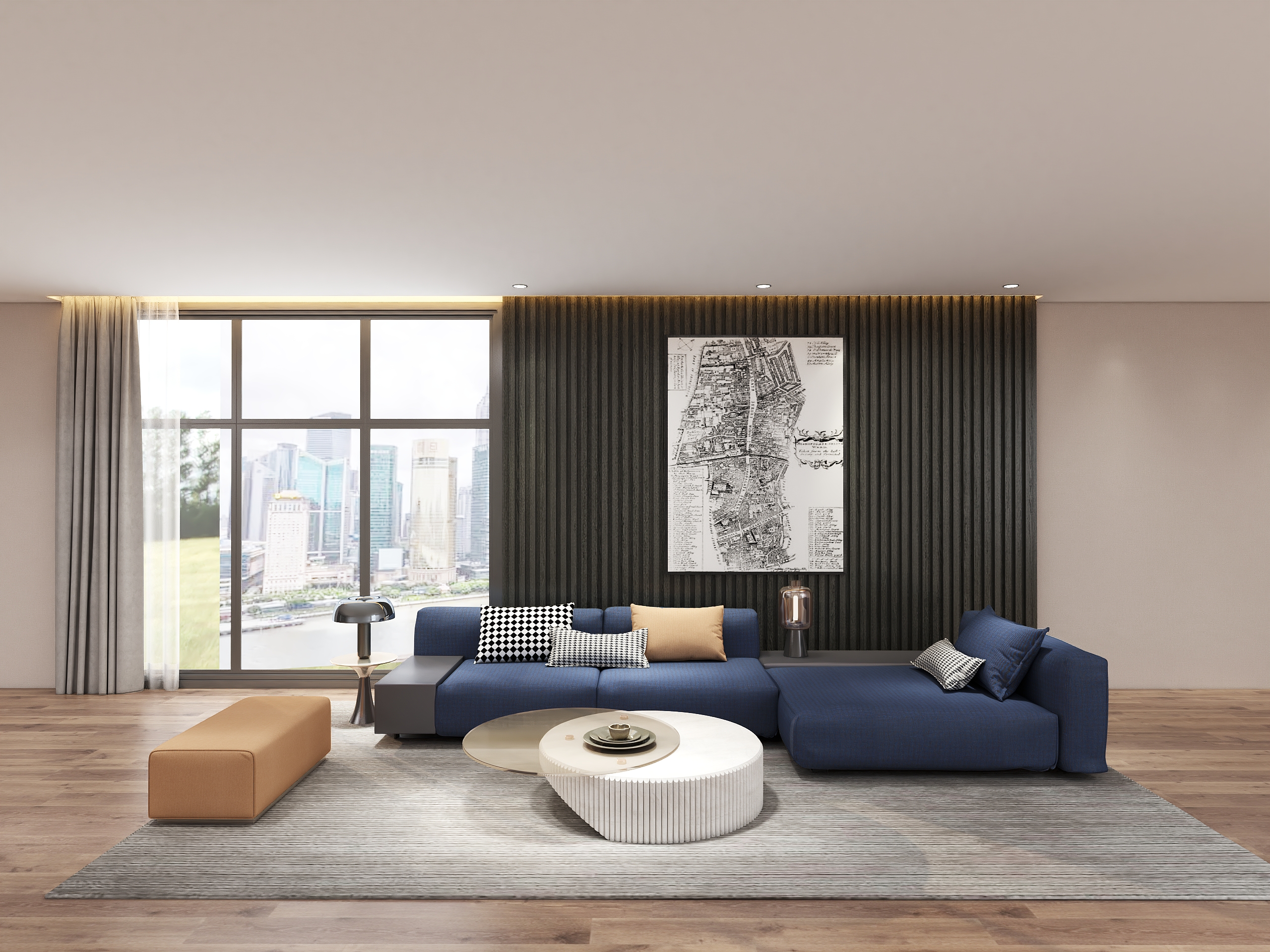 Modern sofa combination
