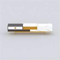 Light luxury marble TV cabinet
