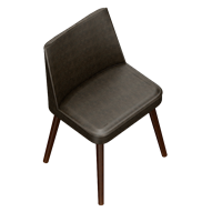 Modern leather dining chair