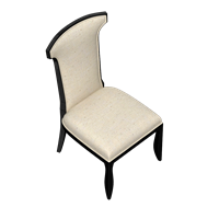 Modern fabric dining chair