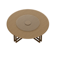 European wooden dining table