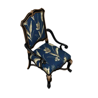 European fabric dining chair
