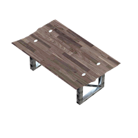 Nordic style wood dining table