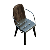 Industrial wind iron dining chair