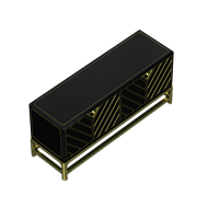 Modern metal TV cabinet