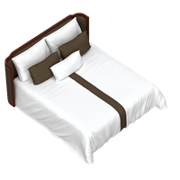 Chinese fabric double bed