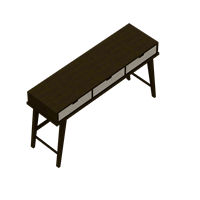 Chinese straight side desk