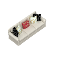 American fabric multi-person sofa