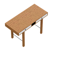 Nordic straight straight desk