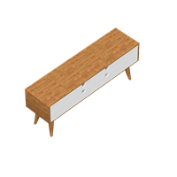 Nordic wind wood TV cabinet