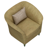 Modern fabric single sofa