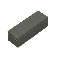 Chinese fabric bed end stool