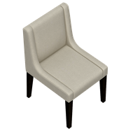 Modern fabric dining chair