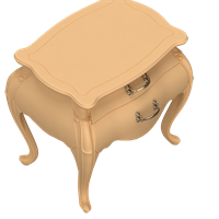 American bedside table