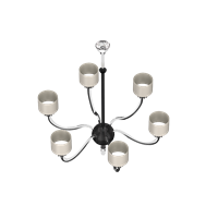 Modern metal chandelier