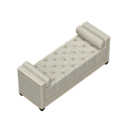 Modern leather art bed end stool