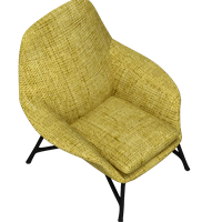 Modern fabric lounge chair
