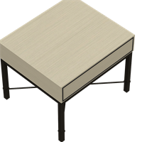 Modern wooden art side