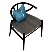 Chinese fabric dining chair