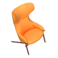 Modern leather art lounge chair