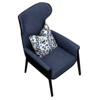 Modern fabric high back chair