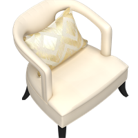 Chinese fabric single sofa