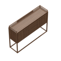 Chinese solid wood side cabinet
