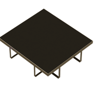 Modern metal coffee table