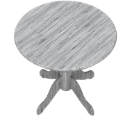 Mediterranean wood dining table