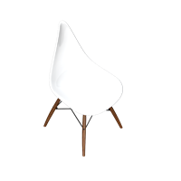 Nordic style painted dining chair